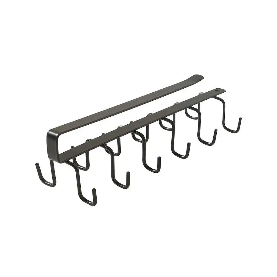 1/5/10/20/50/100pcs units (1 storage shelf and 1 steel-wire scrubber) Iron 6 hooks Storage shelf Cabinet Wardrobe Metal Under th