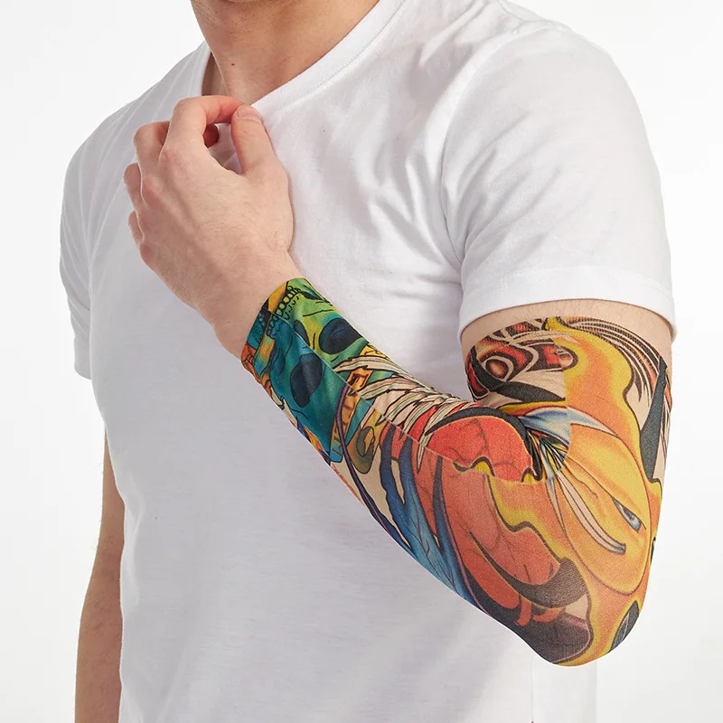 8er-Set Tattoo-Ärmel für Herren und Damen – UV-Schutz, kühlend, dehnbar, atmungsaktiv, zum Radfahren und Angeln, verschiedene Tattoo-Abdeckungen für den Arm – Detail 6
