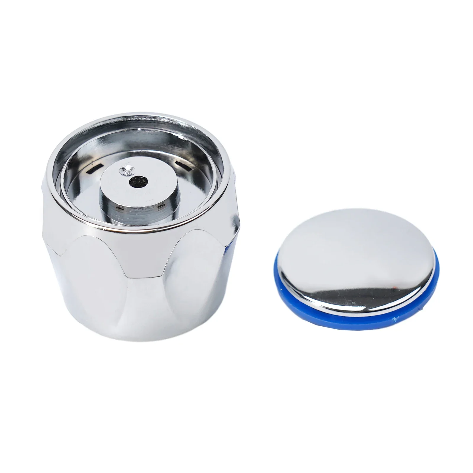 

Cold Hot Tap Top Head Faucet Cover Handle Leak Proof Chrome Plated Bathroom Stopcock Garden Hoses Watering Devices Replacement