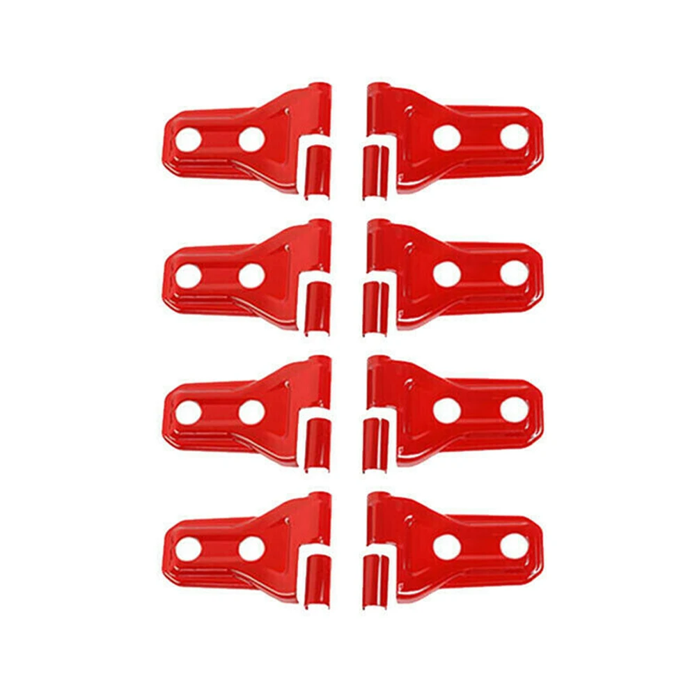 Red Car Styling Door Hinge Trim Cover for Jeep Wrangler JL 4-Door 2018+ 8Pcs/Set
