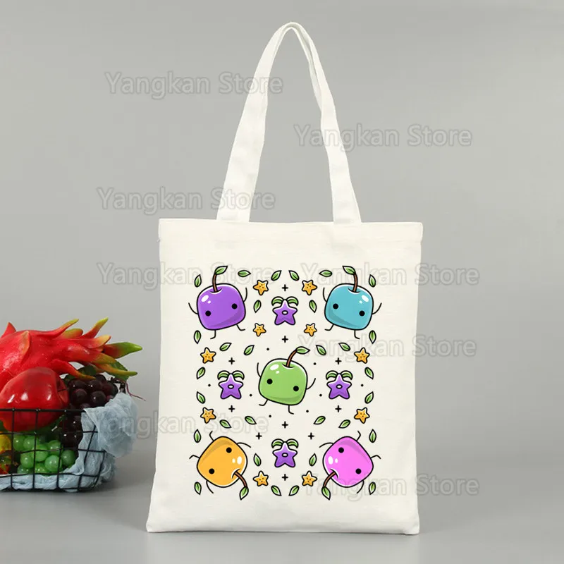 Stardew Valley Shopper Bags for Women Resuable Tote Bag Harajuku Large Capacity Shopping Bag Anime Printing