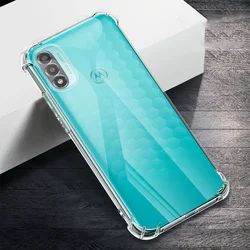 Thickened Air Bag Phone Cases for Motorola Moto E13 E22 E22i E32 E32S E20 E7 E7i Power 5G Soft Transparent Corners Bumper Covers