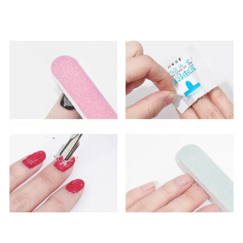 100PCS Soft and Comfortable Nail Remover Pads Individually Packed Portable Mild and Nail Remover Easy Armor Removal Nail Tools