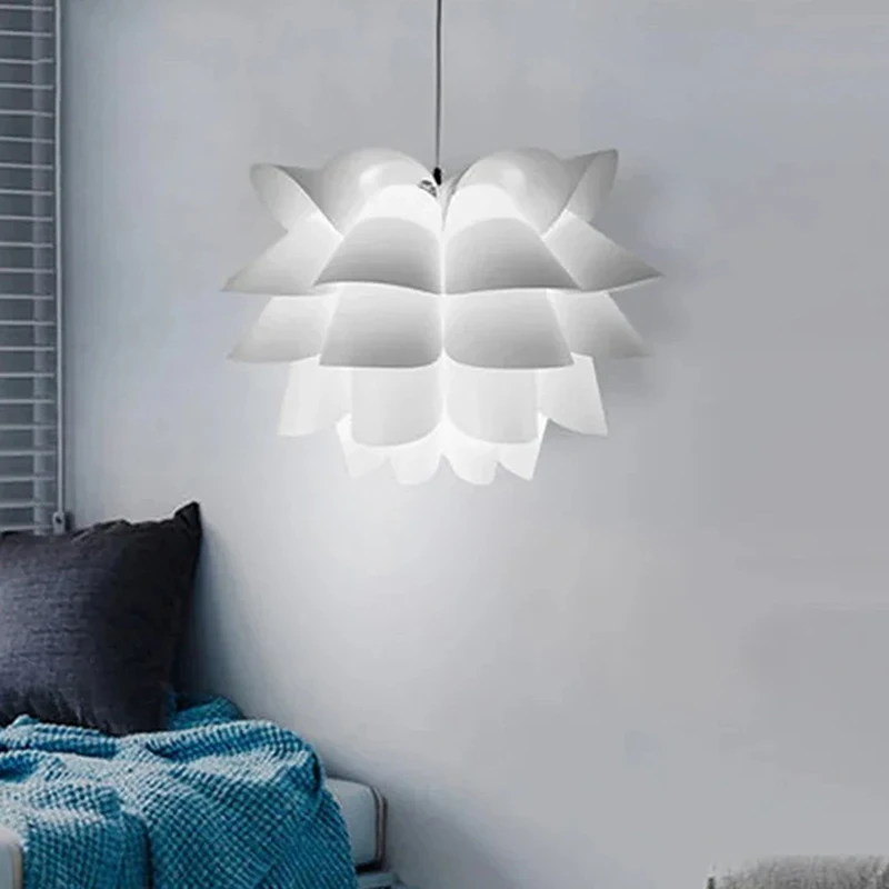 

Multi-layer Lotus Flower Lampshade Nordic Style Lamp Protection Lampshade Creative Decorative Light Cover Home Living Room Decor