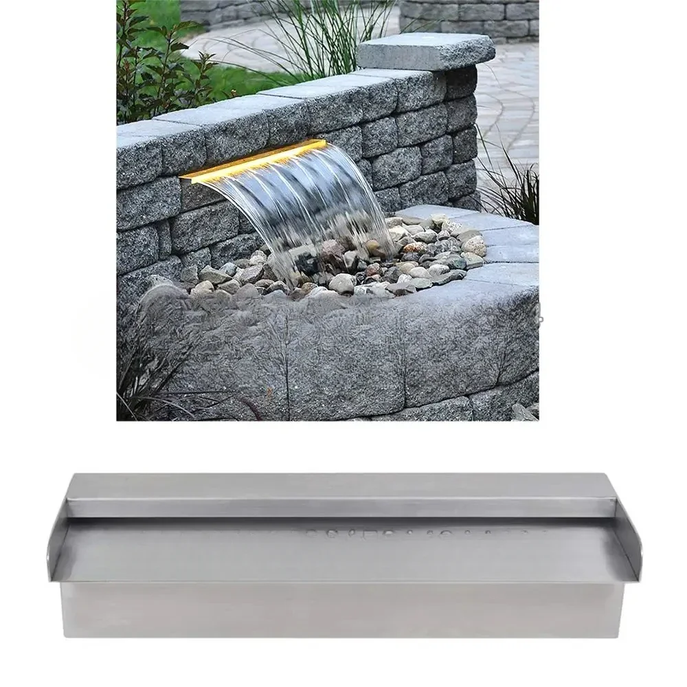 Swimming pool water curtain waterfall fountain,Stainless steel courtyard garden swimming pool water landscape water fountain