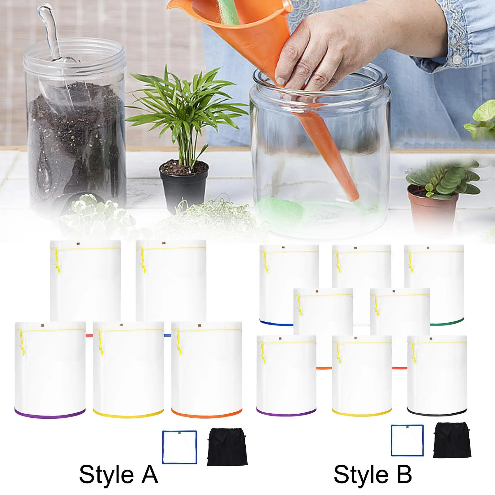 5 Gallon Filtering Bags with Label Nylon Convenient Easy to Use Double Stitching Garden Tools for Plants Professional Home
