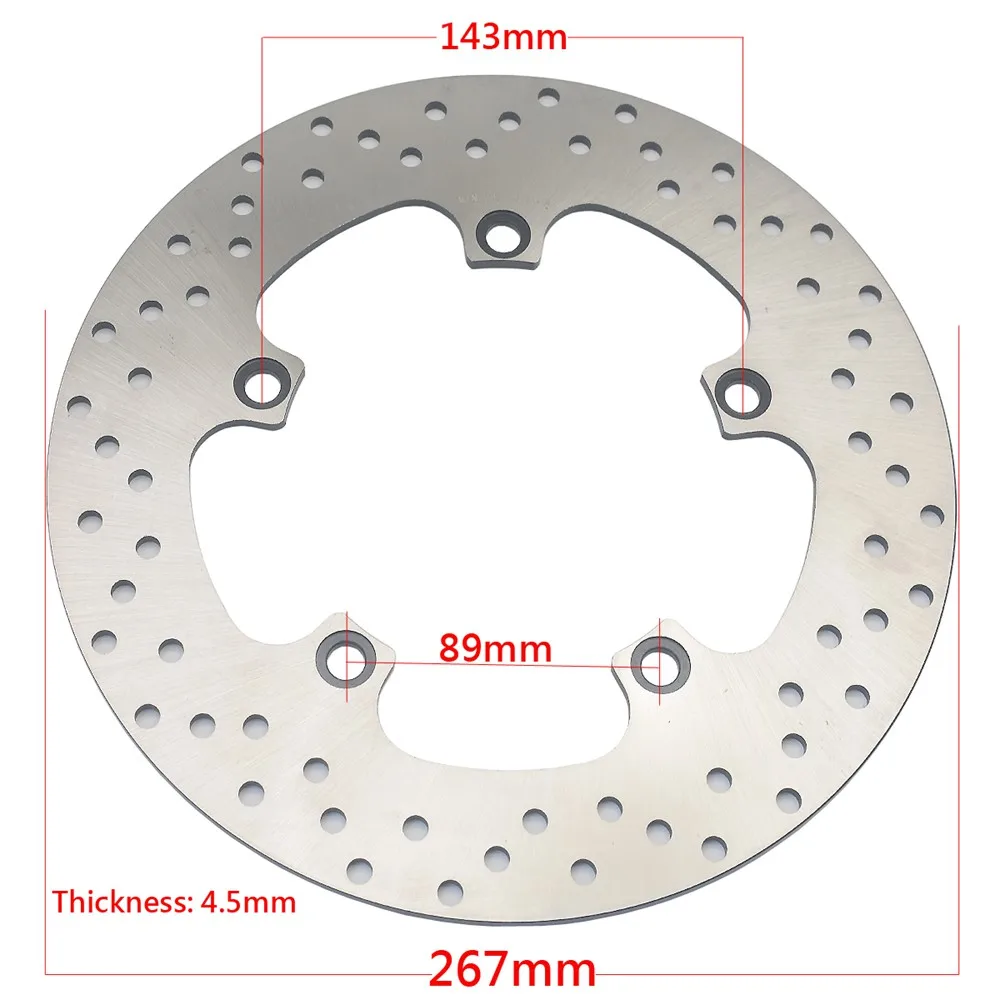 267mm/245mm Motorcycle Front Rear Brake Disc Rotor For YAMAHA X-MAX 125 YP 125 RA 2018 X-MAX 300 2017-2022 XMAX125 XMAX300