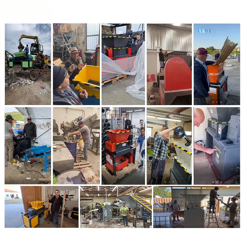 Trituratore di rottami metallici per rifiuti biologici VANEST e pneumatici