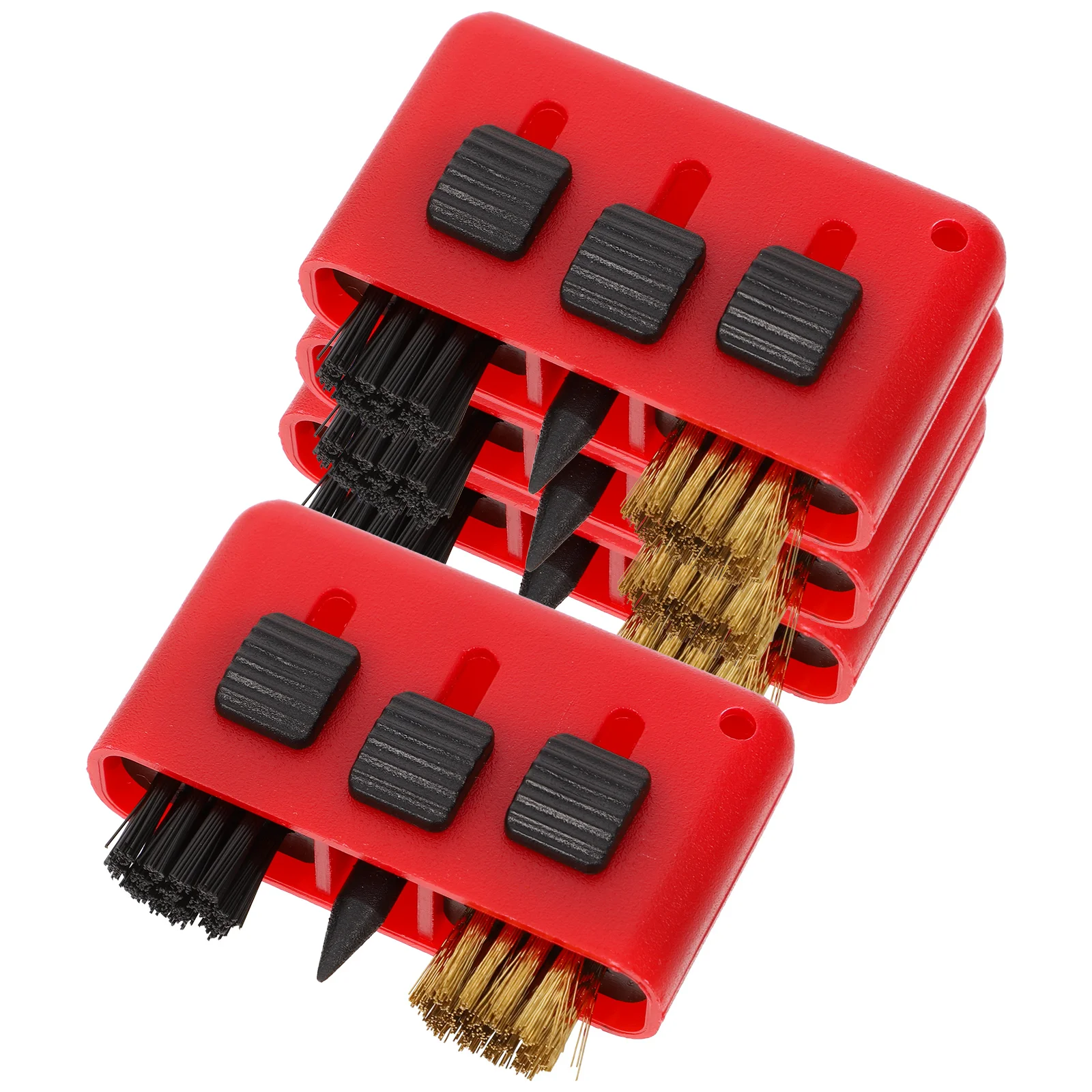 4 Pcs Cleanser Golf Cleaning Brush Club Cleaner Groove Accessories Red 3 1 Ball