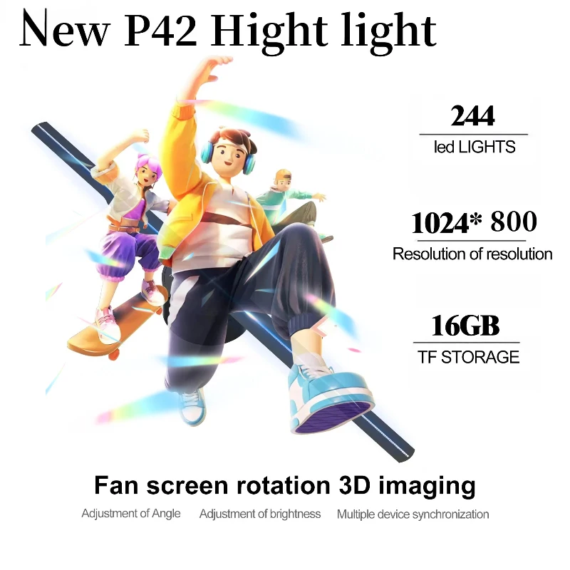 3D Advertising Projector Wifi Led Sign Holographic Lamp Player Remote Advertise Display 3D Fan Hologram Projector Logo Light