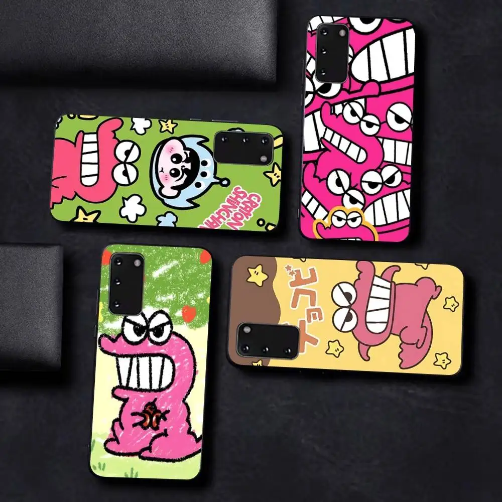C-Crayon S-Shin-chan Waniyama Phone Case For Samsung S 24 Fe 25 Ultra Plus 20 Lite 21 30 22 23 24 22 Ultra 5G Fundas