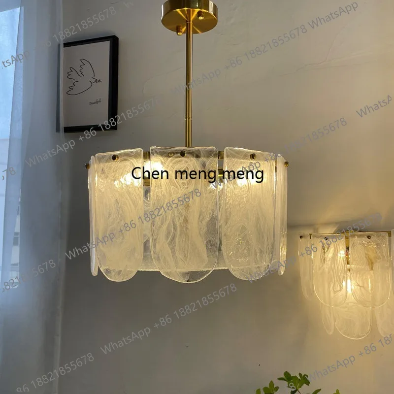 

Американская люстра для спальни в стиле креативного дизайна, художественное стекло во французском стиле, роскошные светильники для столовой и гостиной.