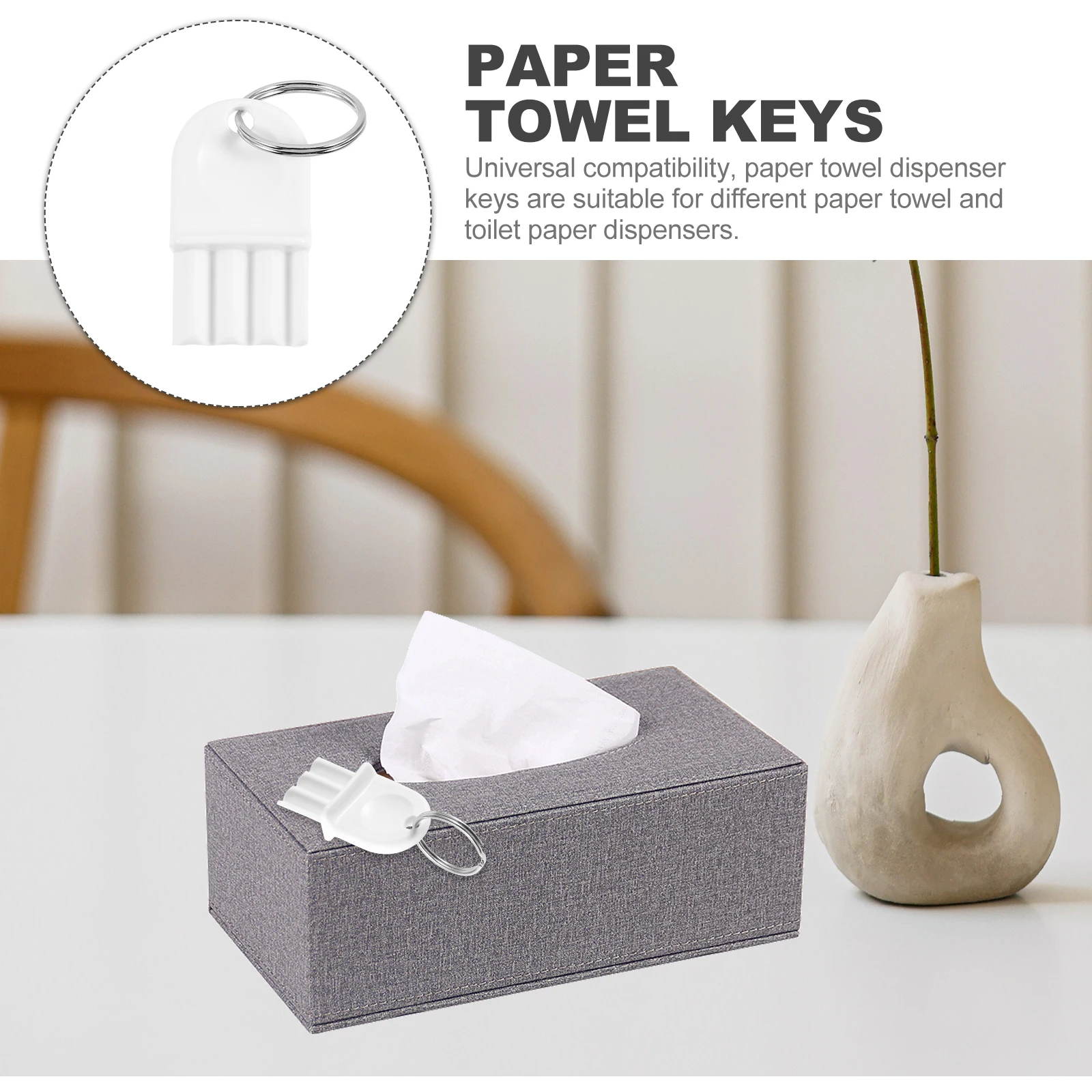 5 Stück Universal-Papierhandtuchspender, Schlüssel, Ersatz für automatische Rollenhalter aus Metall, kompaktes, leichtes Design, Papierhandtuchschlüssel