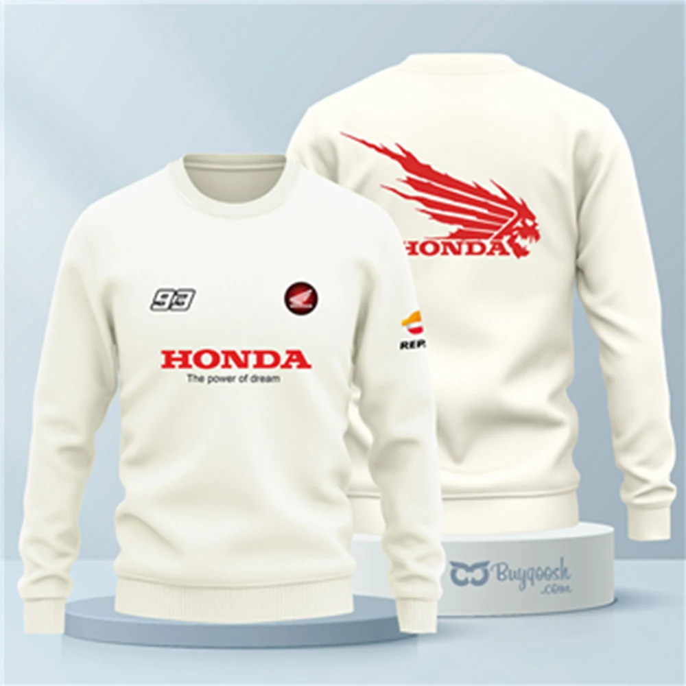 Honda clásico no. 93 Marc Márquez hombres malla transpirable secado rápido deportes camisa motocicleta carreras camiseta de manga larga de gran tamaño