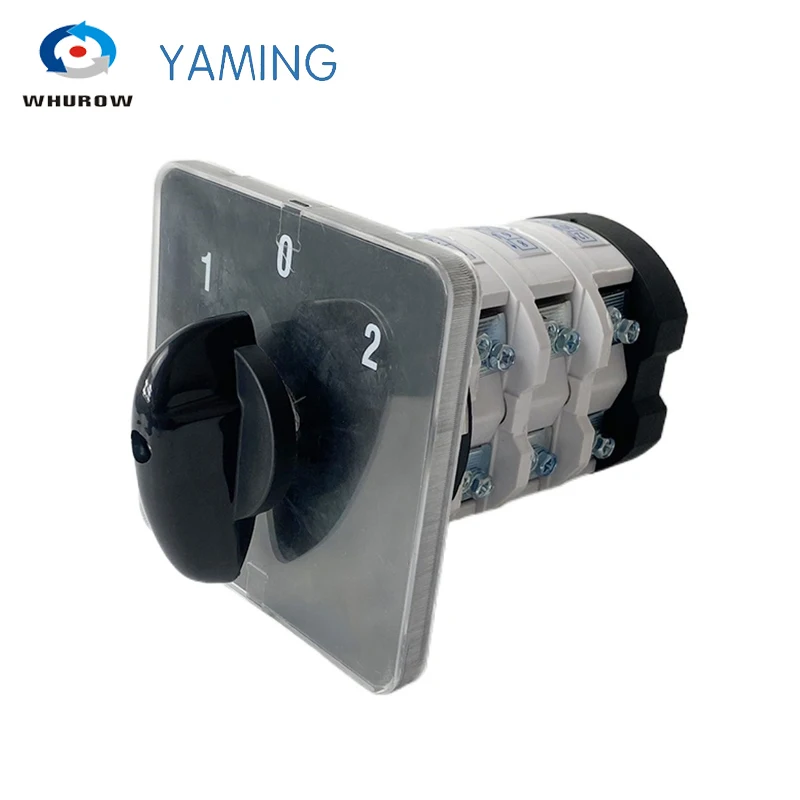 

75A 690V Cam Switch Silver Contact Three Position 3 Poles Level Rotary Changeover Selector 12 Terminals YMZ12-75/3