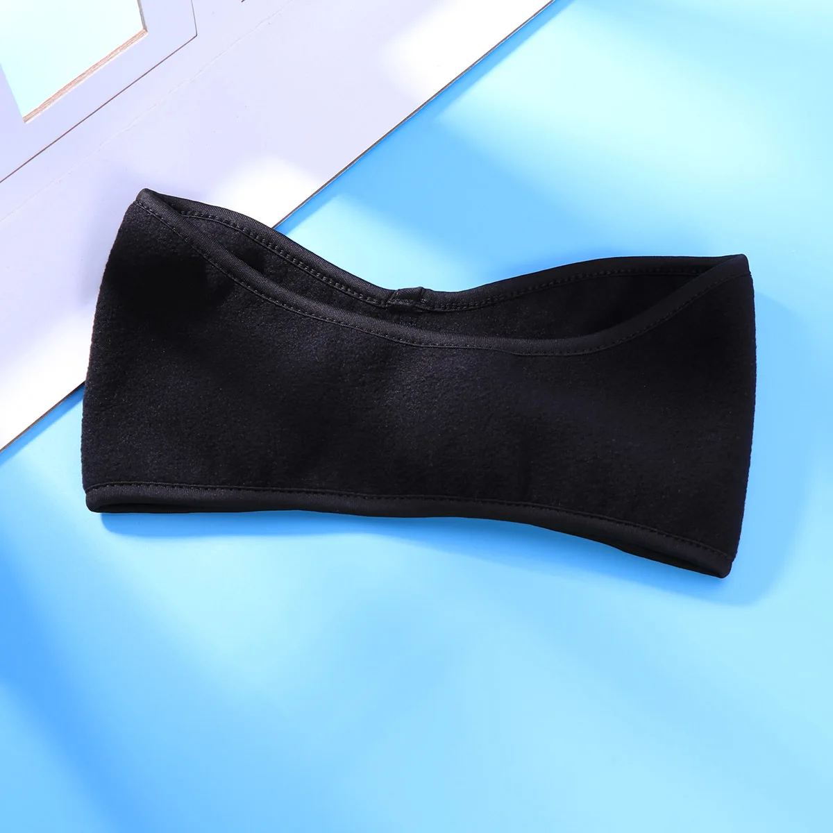 

Универсальная черная флисовая повязка на голову с защитой ушей, теплая зимняя повязка для волос, ушные наушники для лыж, эластичная, легкая, для активного отдыха