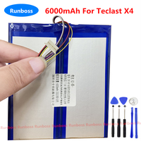 New 7.6V 6000mAh Tablet PC Battery H-28125140P For Teclast X4 Laptop Notebook Accumulator 7-Wire Plug +Tools