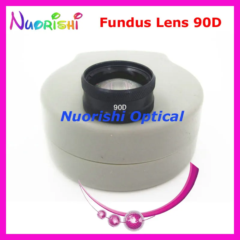 

90D-W Ophthalmic Retina Lens Aspheric Fundus Glass Contact Lens Slit Lamp Examination Diagnostic Lens White Plastic Box