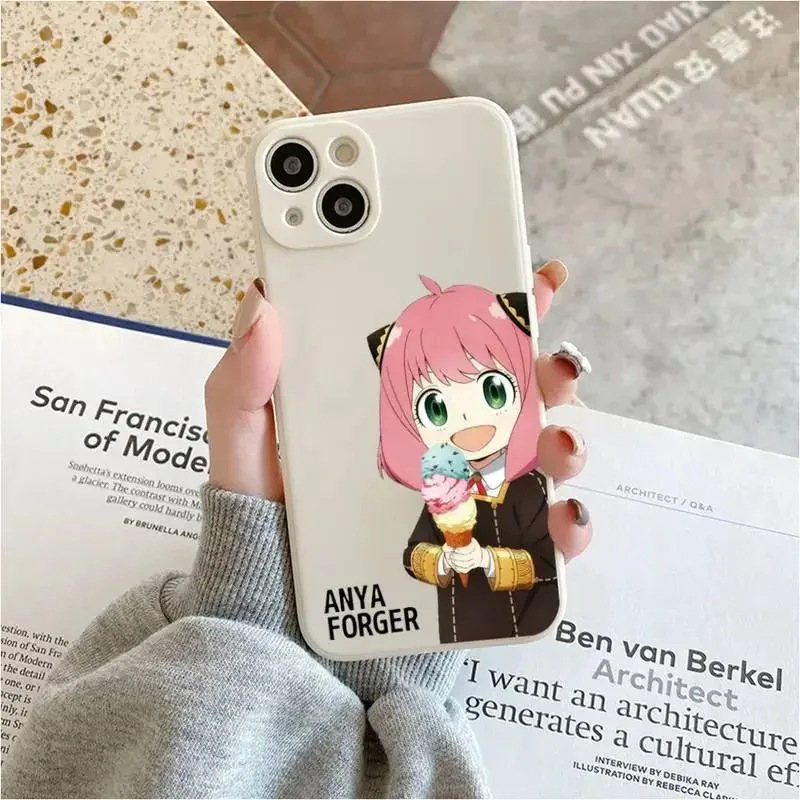 SPY X FAMILY Anime Phone Case For iPhone 11 12 13 14 15 Pro Max Plus Mini 7 8 SE X XS XR Clear Soft TPU Case Yor Anya