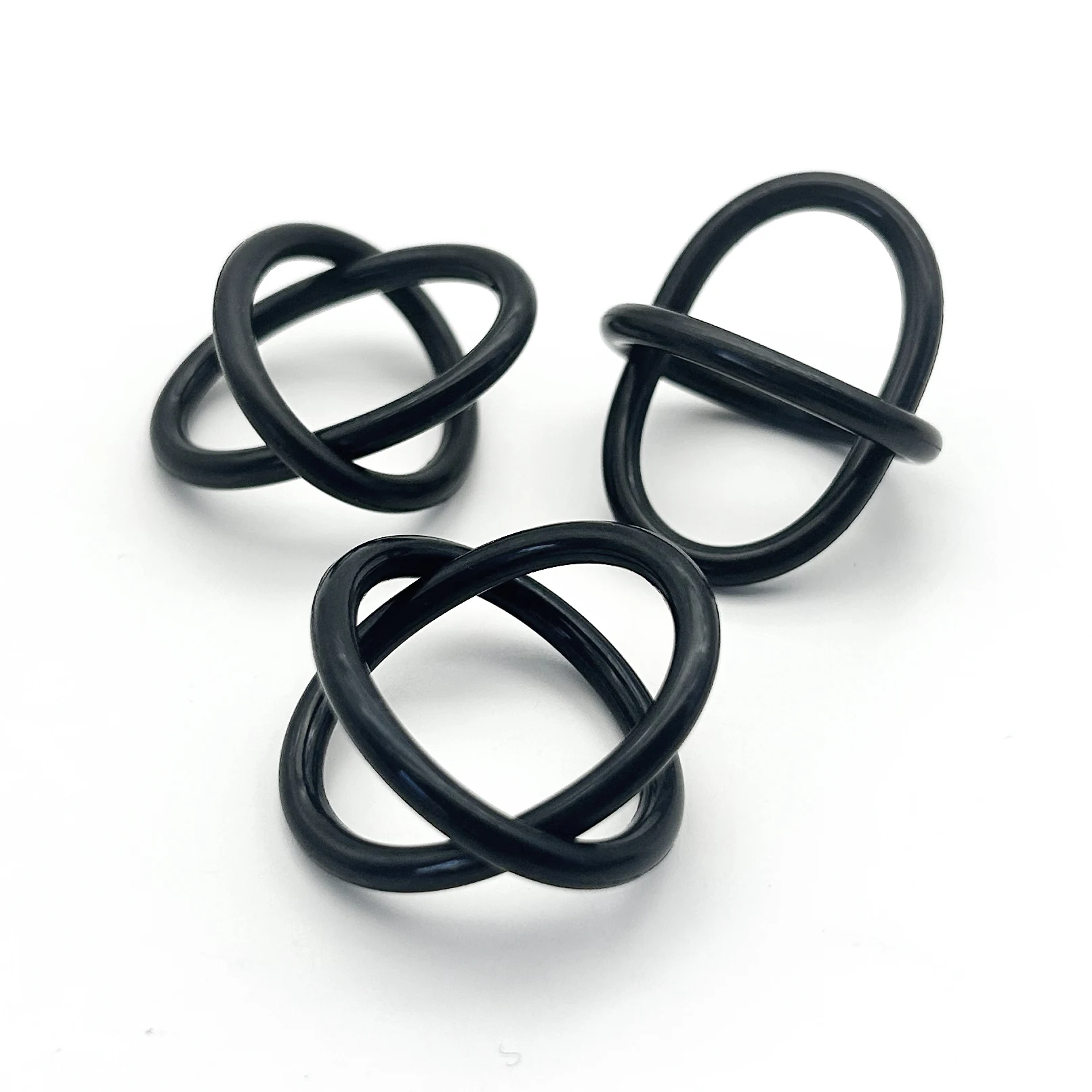 CS 2mm OD 5mm~50mm 20Pcs NBR Nitrile Rubber O-Ring Kit -25°C~120°C Oil Resistant Seals for Conveyor Belt and Pump Systems