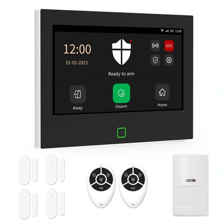 Sistema elegante de las alarmas de Tuya GSM Wifi para la seguridad antirrobo de la casa