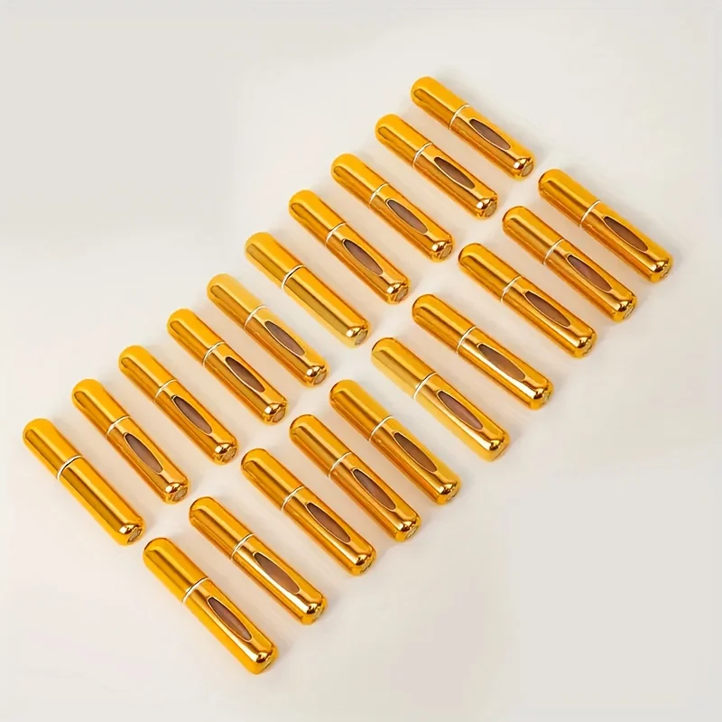 20-teiliges Set 0,17 Oz / Parfümzerstäuber mit Bodenbefüllung / Nachfüllbarer Metall-Reisespender / Mehrere Farben verfügbar – Detail 3