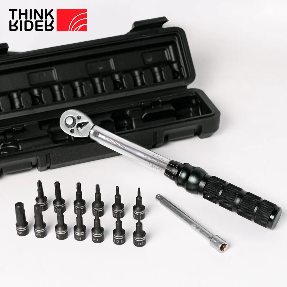 ThinkRider NL-15 PRO Bicycle Bike Torque Wrench 2-20N·m Allen Key Tool Socket Spanner Set Kit