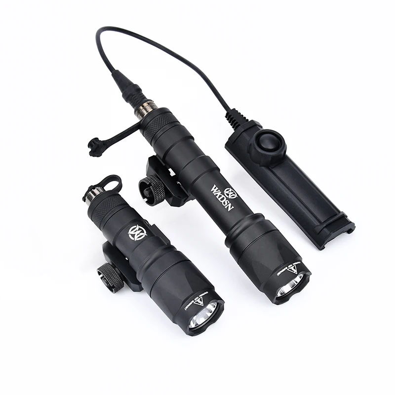 Tactical Wadsn M600C Flashlight Set Outdoor Hunting White LED Scout Light M300A Spotlight With Dual Function Pressure Switch