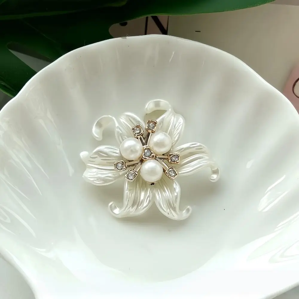 New Starfish Flower Flower Cufflinks Beads Pearl Shirt Button Clip DIY Sewing Accessories Button Cover Women Dresses