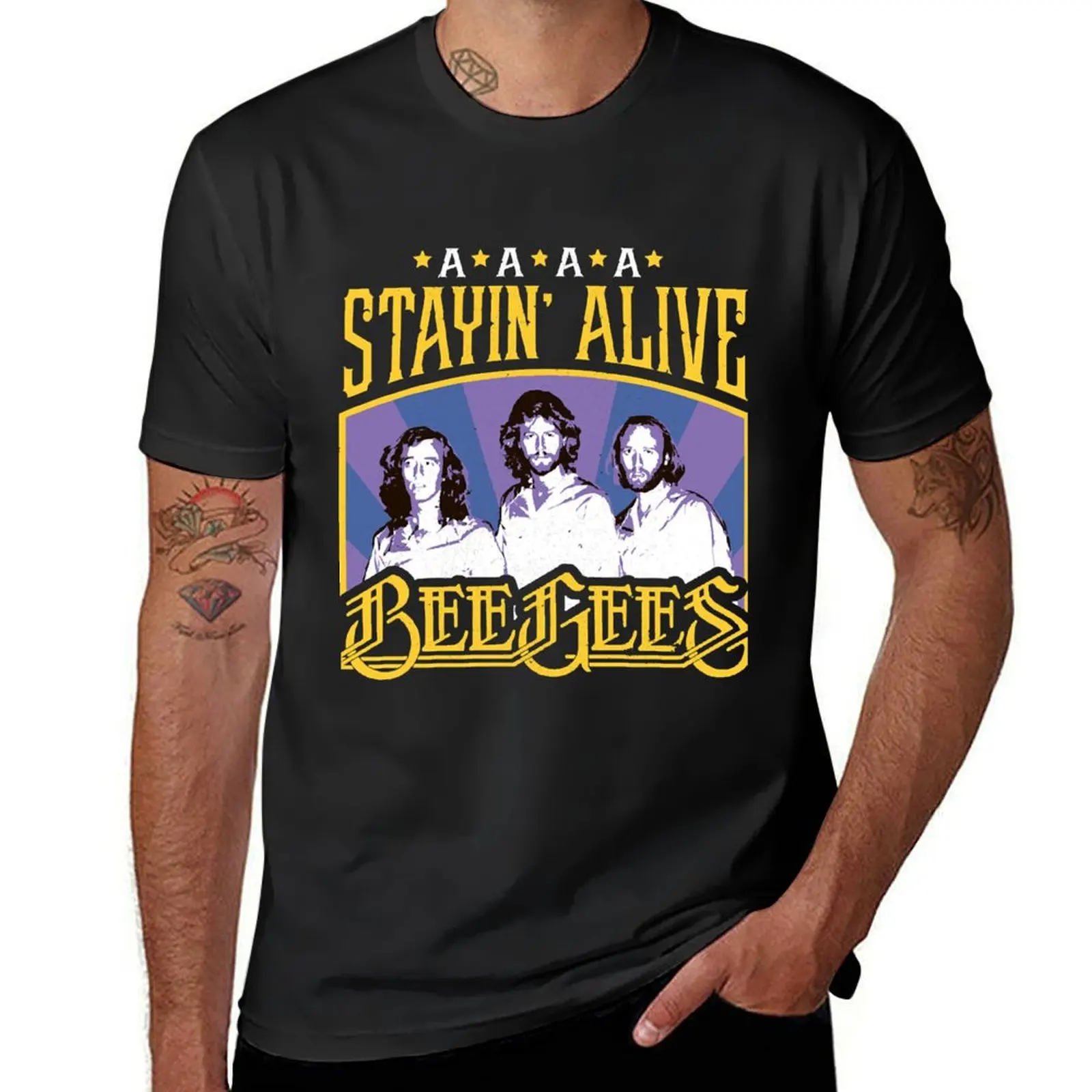 

Bee Gees band T-Shirt man clothes funny costumes tees summer 2025 anime shirts men