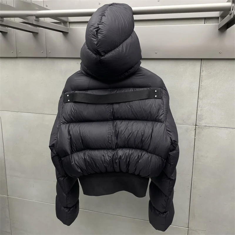 سترة شتوية نسائية 2025 شتاء جديد سستة سليم صالح مقنعين أسفل معاطف 90 بطة بيضاء أسفل ملء معطف سميك دافئ سترة منتفخة #6