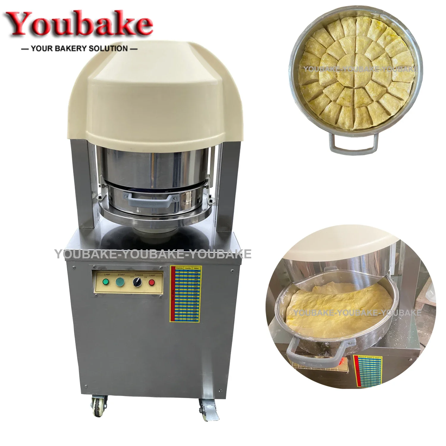 

36 PCS Commercial Fully Automatic Electric Bread Dough Divider Machine Bakery Bread Making Machines Dough Divider