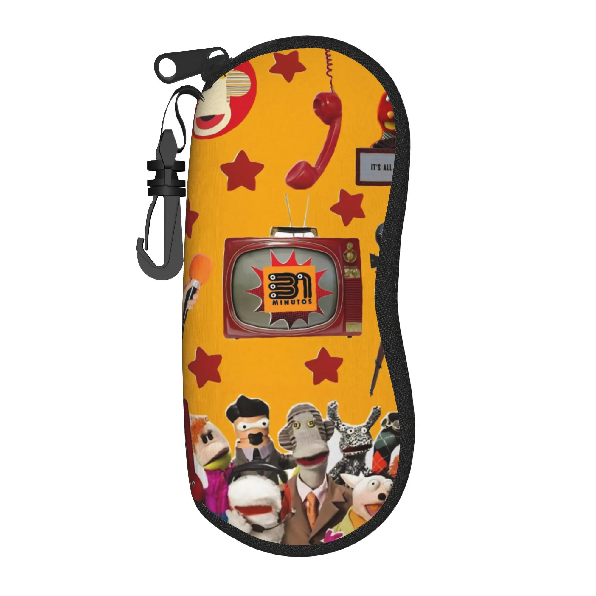 Estuche para Gafas de 31 Minutos, Unisex, con Diseño Impreso, Caja de Almacenamiento para Gafas de Sol con Estampado de Comedia Chilena de 31 Minutos