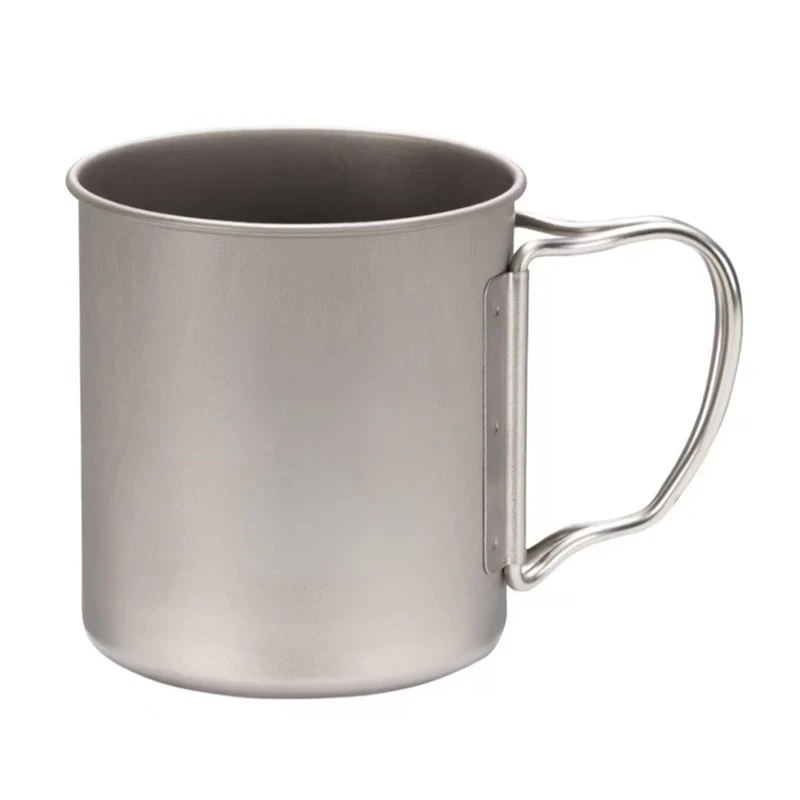 Titanium Cup Outdoor Camping Single Layer Pure Titanium Light Water Cup Mug Mg143