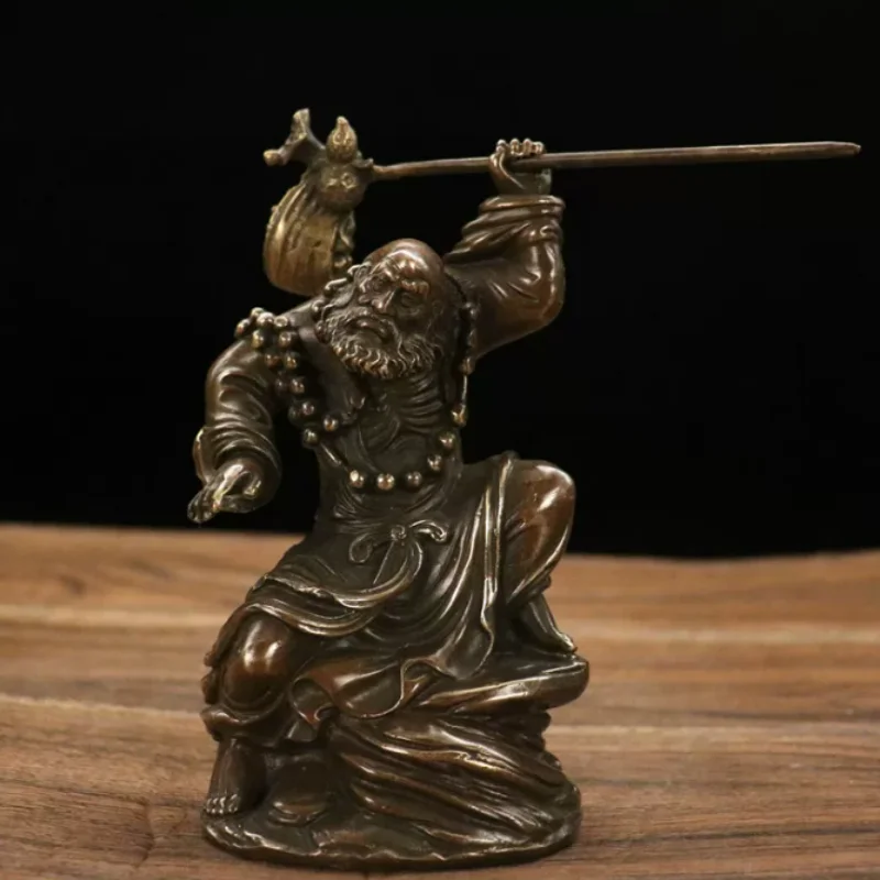 4.6" China Buddhism bronze Arhat Damo Bodhidharma Dharma Buddha Buddha statue