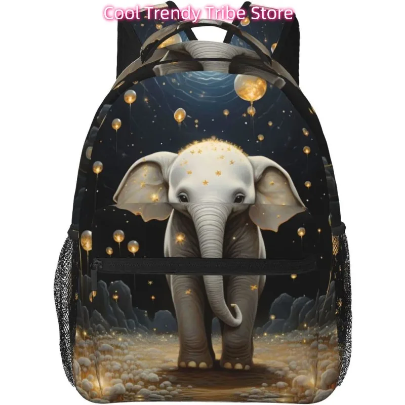 

laptop bag back to school Funny Elephant Lightweight Laptop Backpack Lightweight Multipurpose Travel Casual Daypack Unisex Colle