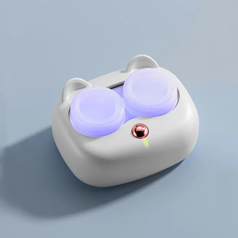 Ultrasonic Contact Lens Cleaning Machine with 1 Removable Box Pro Eye Protection Device for Travel Use view 5