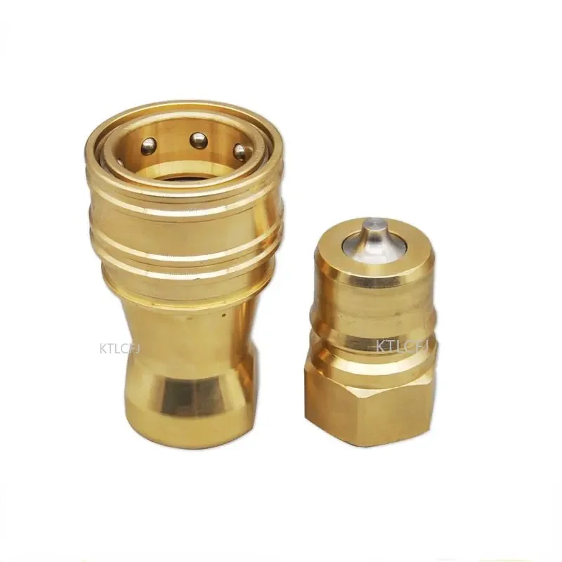 Double Self Sealing Open Close High Pressure High Temperature Connector Hydraulic Quick Connector