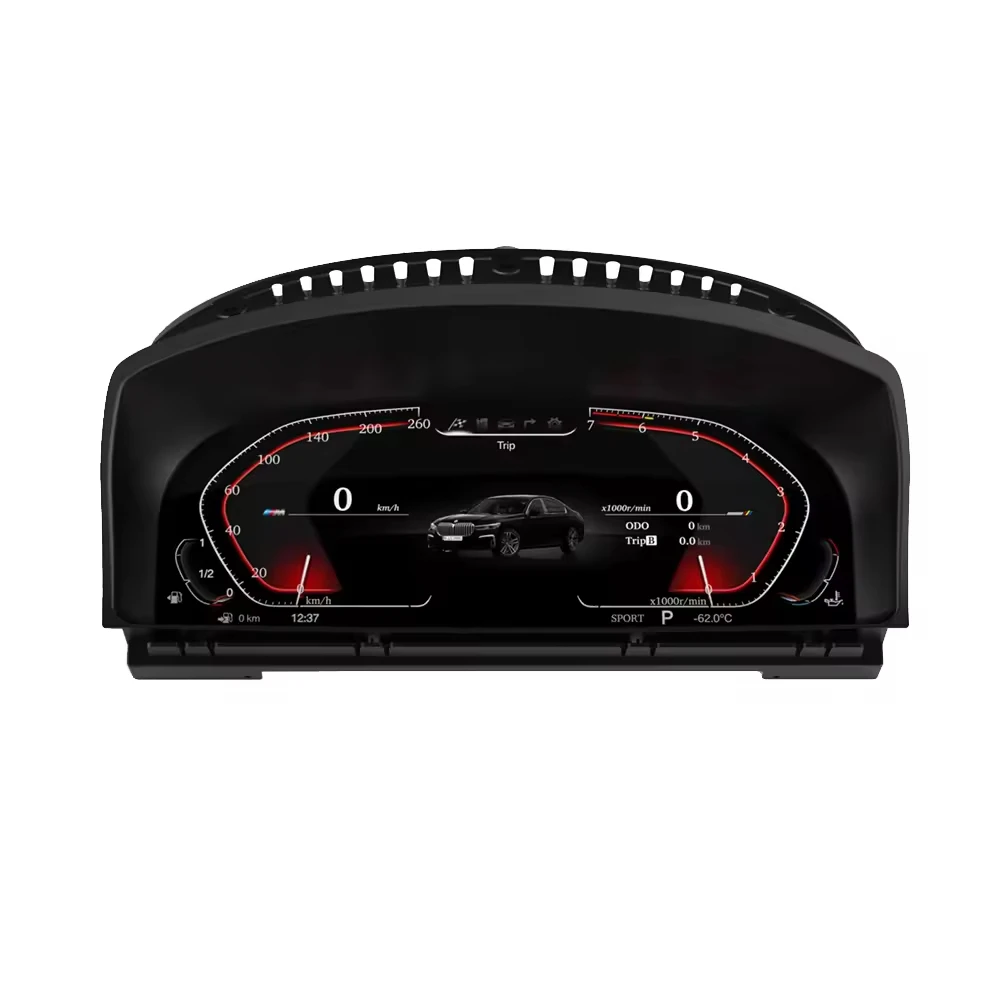 12.3-Inch Screen Digital Speedometer Cluster  Stereo USB Connectivity Built for  E65/E66 LCD Instrument Panel Dashboard