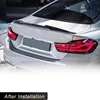 탄소 섬유 리어 트렁크 스포일러 윙, BMW 4 시리즈 F36 그란 쿠페 4-문짝 2013-2018 용, 자동차 리어 스포일러 부트 리드 윙 립 3