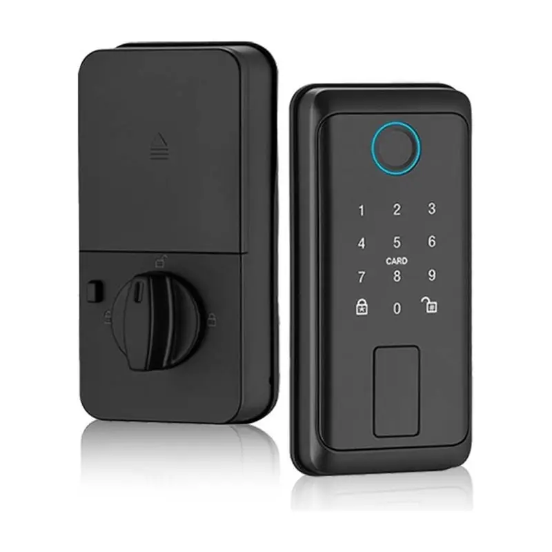 Tuya WIFI Remote Control Door Lock With Fingerprint Sensor Digital Indoor House Electronic Deadbolt Key Functionality