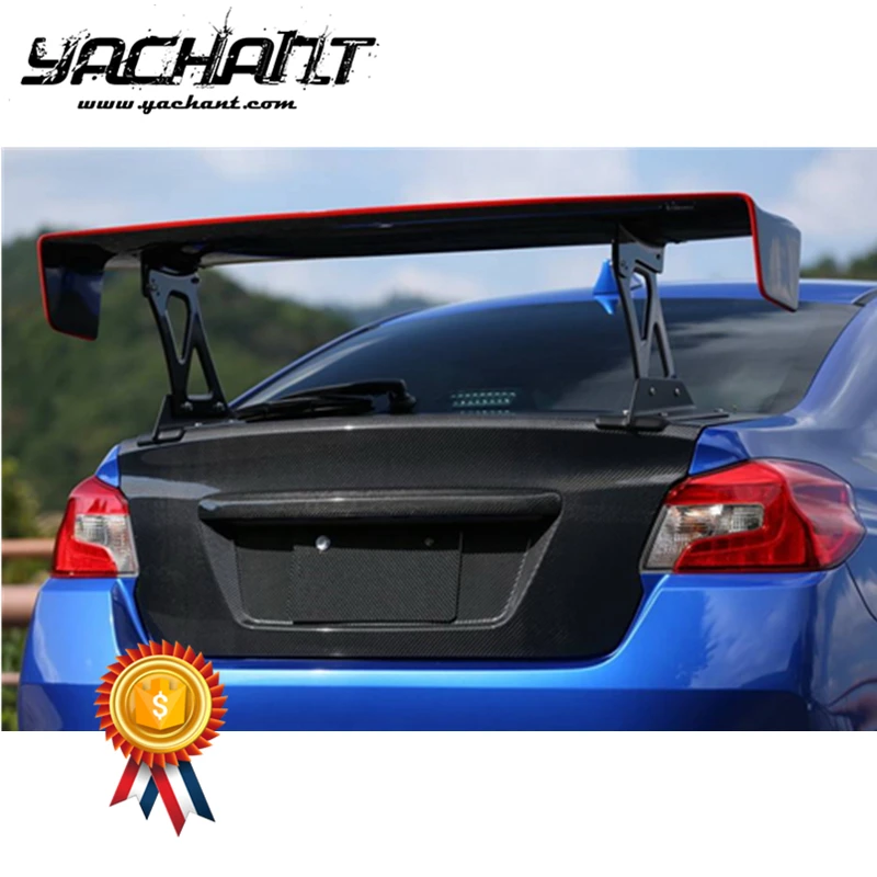 Trade Assurance Carbon Fiber Rear Trunk Fit For 2015-2019 Impreza VA WRX S4 & WRX STI Sedan OE Style Trunk Boot Lid Deck