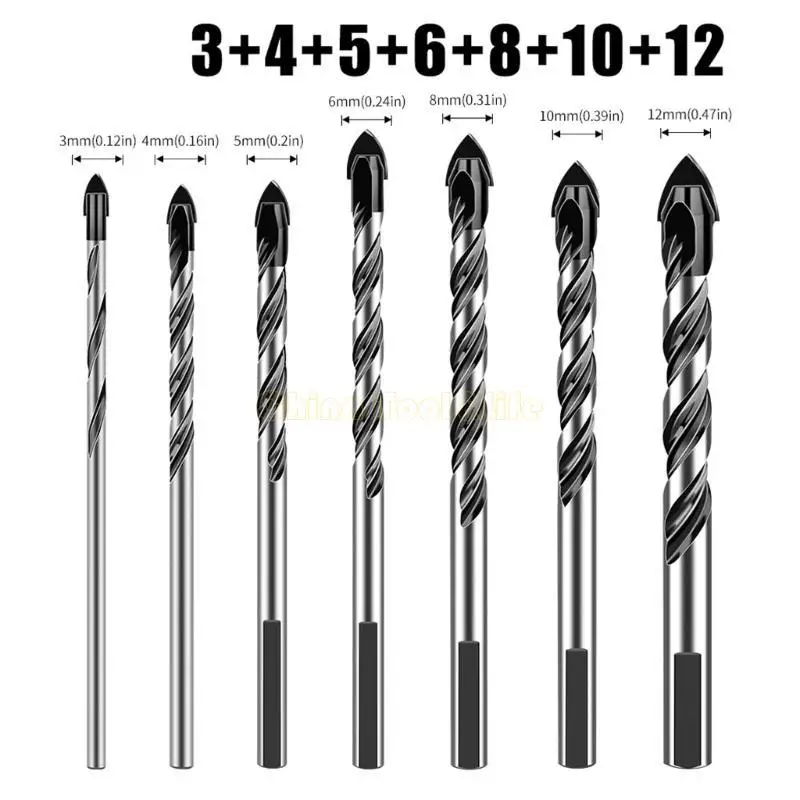 57qf Несколько материалов Essential Drill Bit для плитки бетонное кирпичное стекло и деревянное применение проекты по дома