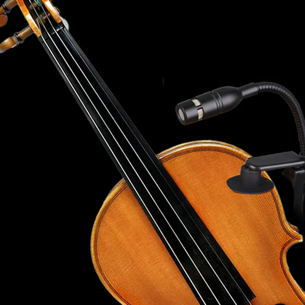 Durable Violin Microphone Clip Set, Suitable for Microphone Cantilever Bracket and Other Audio Accessories, Ensures Sound