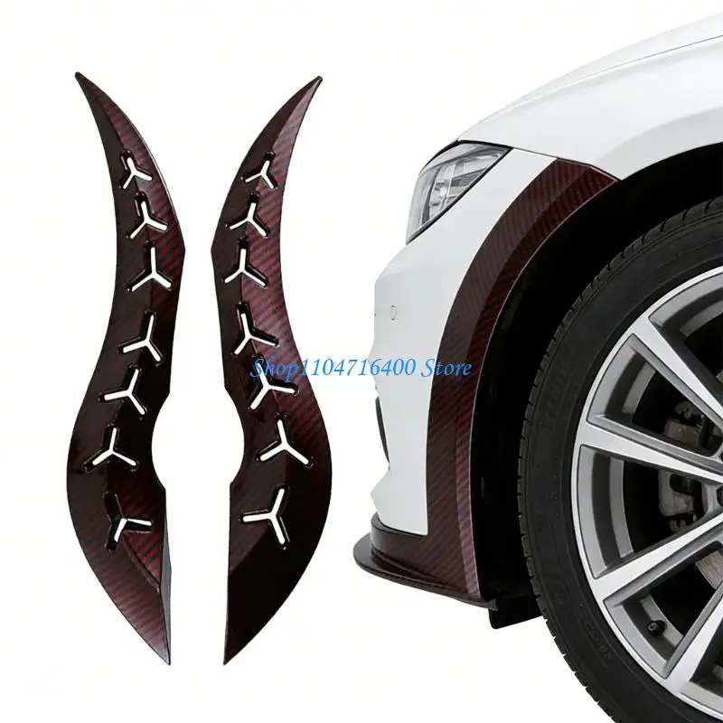y1gd Hydrographic Spoiler Fin Decorative Stickers Car Roof Decoration for Auto Styling Exterior Ornament 3D Dragon Horn
