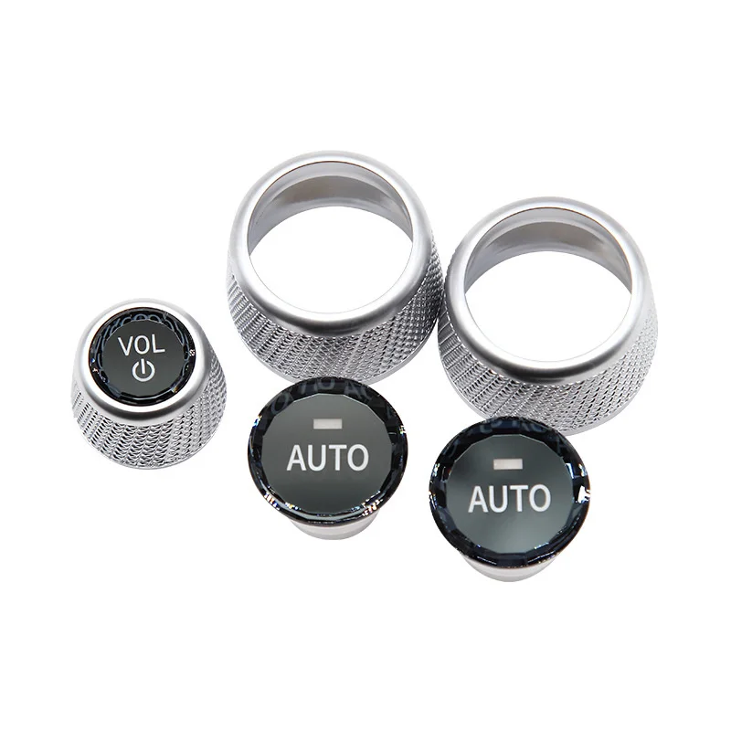 Crystal Car Volume Air Conditioning Knobs Audio Control Button Knob Cover Trim For BMW MGU 1 2 3 4 5 6 7 8 X3 X4 X5 X6 X7 Series