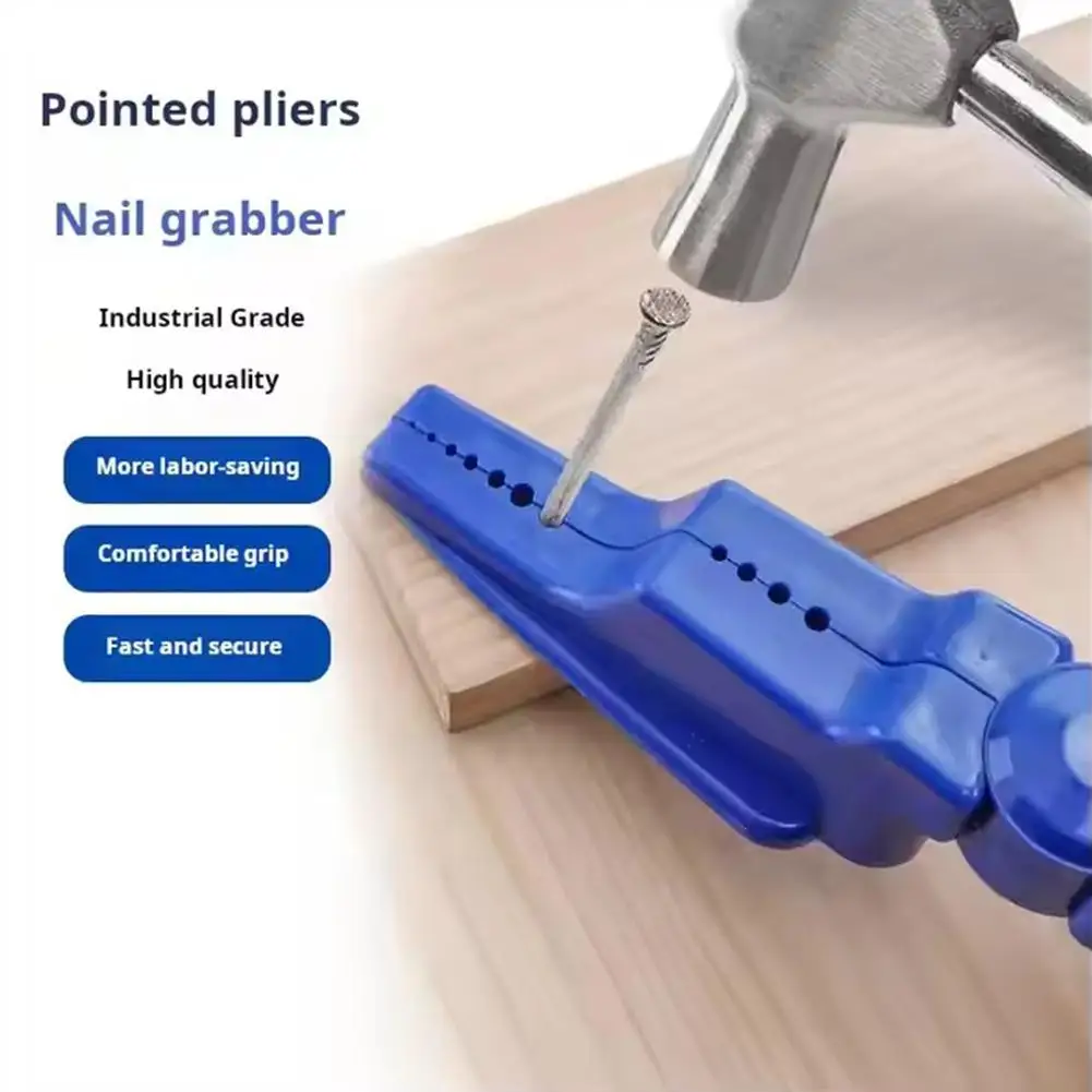 Herramienta para Fijar Clavos, Alicates para Sujetar Clavos, Protección para los Dedos, Alicates de Plástico Resistentes para Clavos, para Martillar, Trabajar la Madera, Reparaciones DIY