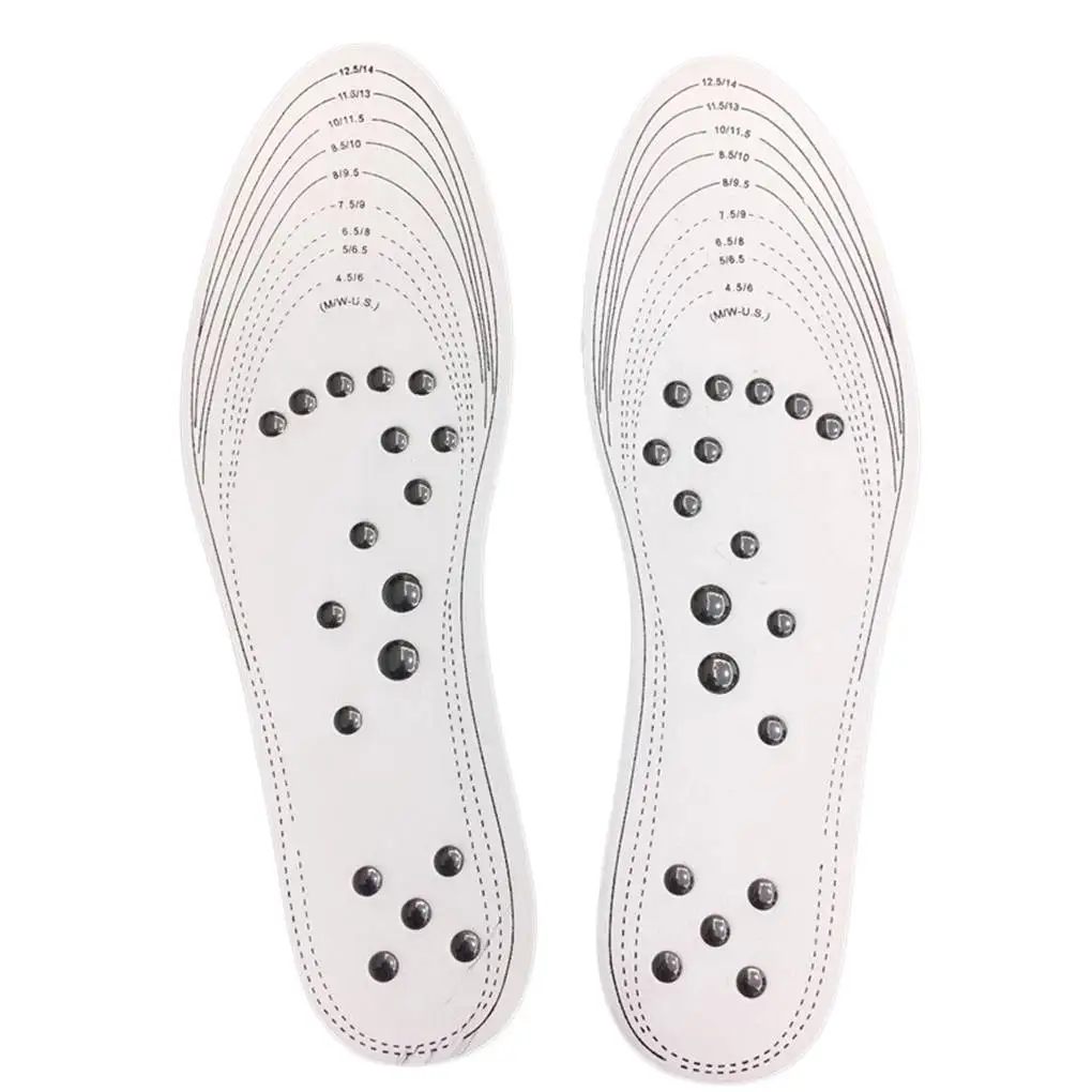 

1 Pair Magnetic Massage Insole Women Men Breathable Foot Acupressure Memory Shoe Pads Inserts