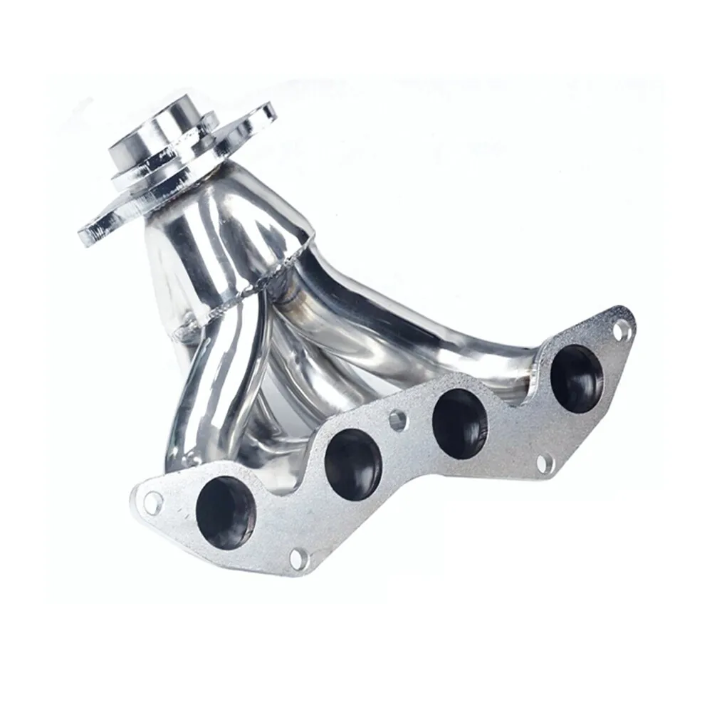 Cilindro collettore in acciaio inossidabile lucido per Honda Civic EX GX HX Si 1.7L 2001-2005