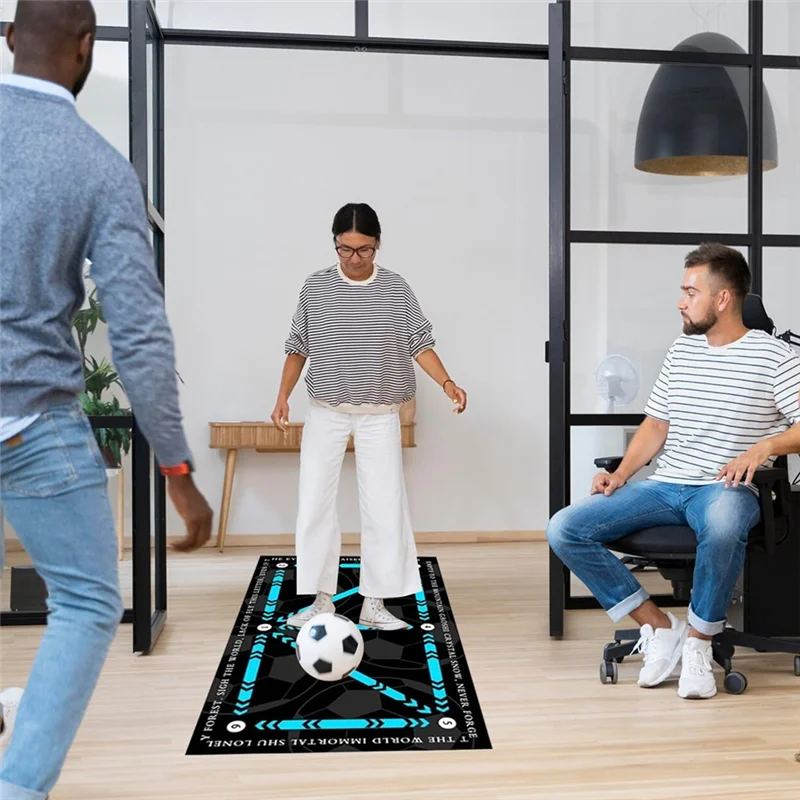 

Football Footstep Training Mat Non-Slip Footstep Training Mat, Soccer Train Mat For All Levels,For All Ages 80*50Cm Green